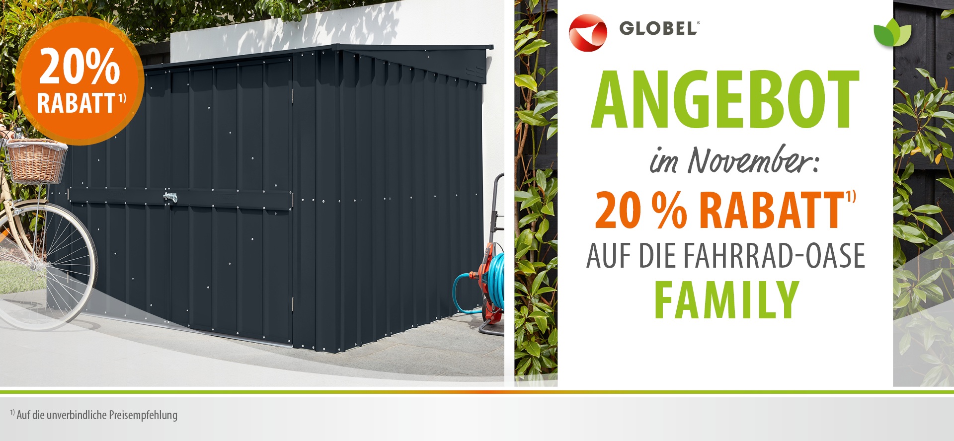 AKTION Fahrradschuppen Family