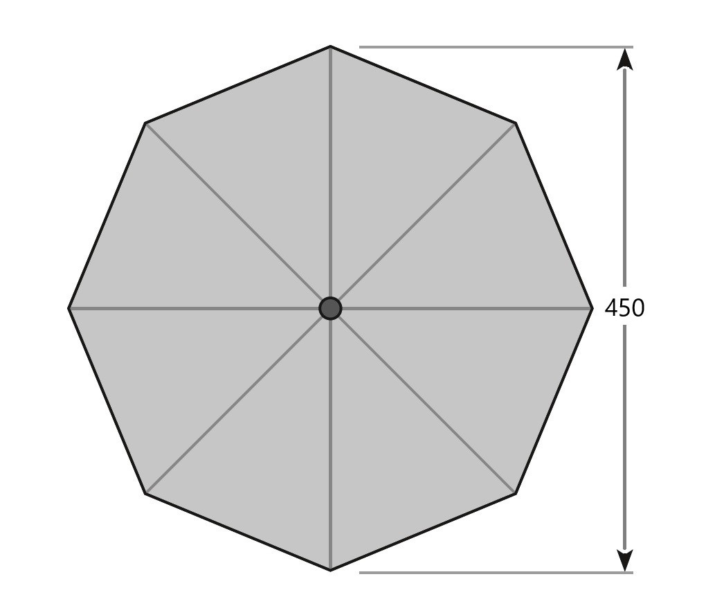 450 cm - rund