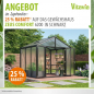Preview: Vitavia Gewächshaus Zeus Comfort 6200 16mm HKP BxT 258x242cm 6,2m² Alu schwarz