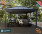 Preview: Palram-Canopia Carport COLORADO 4.3x6 (422x607cm) Alu grau 6mm Polycarbonat grau