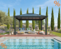 Preview: Palram-Canopia Aluminium Pavillon Dallas 4300 3.6x4.2 12x14 6mm HKP