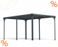 Preview: Palram-Canopia Alu Pavillon Milano 4300 BxTxH 426x309x225cm 6mm HKP