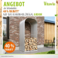 Preview: Vitavia Kaminholzregal Ardor 858 BxTxH 99x86x223cm HOCH, Blank