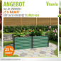 Preview: Vitavia Hochbeet Linus 630 BxTxH 96x188x63cm Zincalume® seegras/schwarz