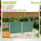 Preview: Vitavia Hochbeet Linus 858 BxTxH 96x188x86cm Zincalume® seegras/alu