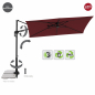 Preview: Doppler ACTIVE Pendel Green Edition City Rechteckiger Balkonschirm 240x135cm bordeaux