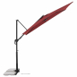 Preview: Doppler ACTIVE Pendel Green Edition City Rechteckiger Balkonschirm 240x135cm bordeaux