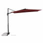 Preview: Doppler ACTIVE Pendel Green Edition City Rechteckiger Balkonschirm 240x135cm bordeaux