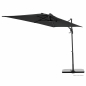 Preview: Doppler ACTIVE Pendel Green Edition City Rechteckiger Balkonschirm 240x135cm anthrazit