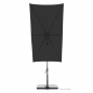 Preview: Doppler ACTIVE Pendel Green Edition City Rechteckiger Balkonschirm 240x135cm anthrazit