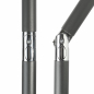 Preview: Doppler/Derby Balkon Kurbelschirm BASIC LIFT NEO 250x200cm anthrazit höhenverstellbar
