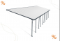 Preview: Palram-Canopia Terrassenüberdachung Feria 4x14.5 anthrazit 386x1457cm 8mm HKP