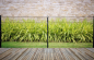 Preview: 10m Doppelstabmattenzaun Excellent 123cm hoch anthrazit Pfosten mit Bodenplatte