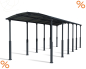 Preview: Palram-Canopia Alu Carport Arcadia ALPIN 12700 Polycarbonat BxT 359x1290cm