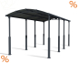 Preview: Palram-Canopia Alu Carport Arcadia ALPIN 8500 grau Polycarbonat BxT 359x863cm