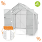 Preview: Vitavia Gewächshaus Olymp 6700 257x261cm HKP 4mm eloxiert + Fundamentsrahmen