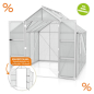 Preview: Vitavia Gewächshaus Olymp 8300 257x324cm HKP 4mm eloxiert + Fundamentsrahmen