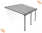 Preview: Palram-Canopia Terrassenüberdachung Olympia 3x5 anthrazit 295x546cm 16mm HKP
