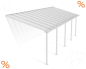 Preview: Palram-Canopia Terrassenüberdachung Olympia 3x8 weiß 295x860cm 16mm HKP
