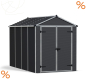 Preview: Palram-Canopia Gerätehaus RUBICON 6X10 BxT 185x304 5,6m² Polycarbonat 10mm grau
