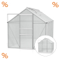 Preview: Vitavia Gewächshaus Venus 6200 BxTxH 195x321x197cm 6,2m² 4mm HKP Alu eloxiert