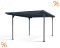 Preview: Palram-Canopia Carport VERONA 5000 (299x504cm) Alu grau Polycarbonat grau