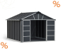 Preview: Palram-Canopia Gerätehaus YUKON 11x13.1 BxTxH 332x393x252cm + Boden WPC