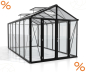 Preview: AKTION Vitavia Gewächshaus Zeus Comfort 11900 ESG/HKP 258x465cm schwarz