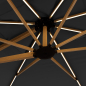Preview: Doppler Premium Pendelschirm ALU WOOD XL ULTRA 400x300cm LED Anthrazit