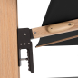 Preview: Doppler Premium Pendelschirm ALU WOOD XL ULTRA 400x300cm LED Anthrazit