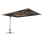 Preview: Doppler Premium Pendelschirm ALU WOOD XL ULTRA 400x300cm LED Anthrazit