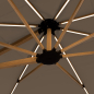 Preview: Doppler Premium LED Pendelschirm ALU WOOD XL ULTRA 400x300cm Natur