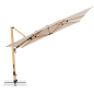 Preview: Doppler Premium LED Pendelschirm ALU WOOD XL ULTRA 400x300cm Natur