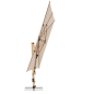 Preview: Doppler Premium LED Pendelschirm ALU WOOD XL ULTRA 400x300cm Natur