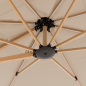 Preview: Doppler Premium LED Pendelschirm ALU WOOD XL ULTRA 400x300cm Natur
