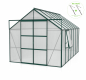 Preview: AKTION Vitavia Gewächshaus Jupiter 11500 257x445 HKP 4mm Alu smaragd + 2 Dachlüfter