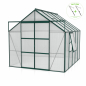 Preview: AKTION Vitavia Gewächshaus Jupiter 8300 257x32 HKP 6mm Alu smaragd + 2 Dachlüfter gratis