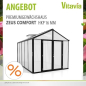 Preview: Vitavia Gewächshaus Zeus Comfort 10000 16mm HKP 258x391cm schwarz