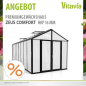 Preview: Vitavia Gewächshaus Zeus Comfort 15700 16mm HKP 258x614cm schwarz