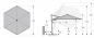 Preview: Doppler Multifunktional Active Pendelschirm 370cm Ampelschirm Anthra + Ständer