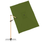 Preview: Doppler Pendelschirm ALU WOOD AX Ultra 220x300cm Kiwi Grün + Ständer