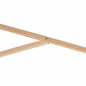 Preview: Doppler Kurbelschirm ALU WOOD Ultra 350cm Mast 48mm Holzoptik Greige