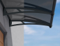 Preview: Palram-Canopia Tür Vordach Aquila 2050 LxBxH 205x91x17cm Acryl solar grau