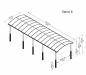 Preview: Palram-Canopia Alu Carport Arcadia ALPIN 10600 Polycarbonat BxT 359x1077cm