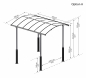 Preview: Palram-Canopia Alu Carport Arcadia ALPIN 4300 grau Polycarbonat BxT 359x435cm