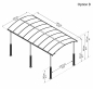 Preview: Palram-Canopia Alu Carport Arcadia ALPIN 6400 grau Polycarbonat BxT 359x649cm