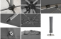 Preview: Schneider SET Ampelschirm Bermuda 350cm Anthrazit + Schutzhülle + Ständerkreuz