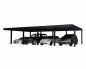 Preview: NEUHEIT Palram-Canopia Moderner Alu Doppel Carport OSLO 20x40 6x12m Polycarbonat