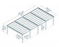 Preview: NEUHEIT Palram-Canopia Moderner Alu Doppel Carport OSLO 20x40 6x12m Polycarbonat
