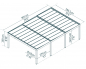 Preview: NEUHEIT Palram-Canopia Moderner Alu Doppel Carport OSLO 20x30 6x9m Polycarbonat